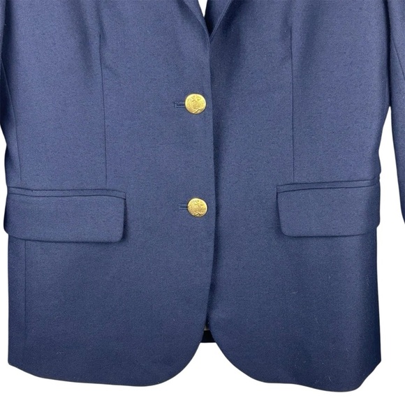 J Crew Women’s Schoolboy Navy Blazer with Gold button detail Fully Lined - Picture 4 of 15